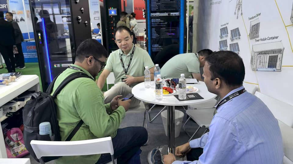 Referentiefoto stand op Data Center World Singapore
